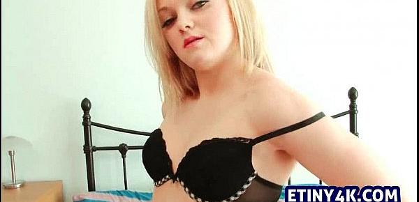  Blonde cutie stripping on webcam live